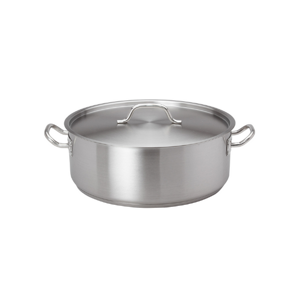 Royal Industries (ROY SS BRAZ 15) 15 qt. NSF Stainless Steel Brazier with Lid