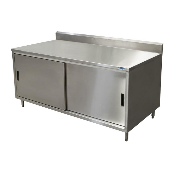 BK Resources (CSTR5-3660S) 36" X 60" Stainless Steel Top Chef Table