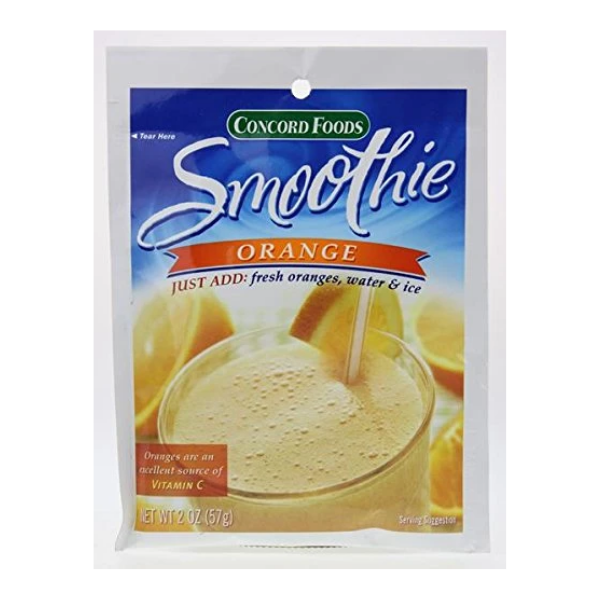 Concord Orange Smoothie Mix, 2-Ounce Packages (Pack of 12)
