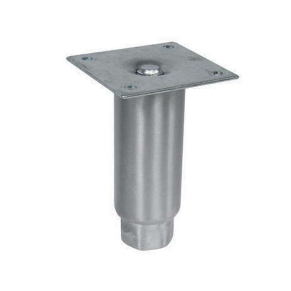 BK Resources (BKL-20-WP) 2" X 6" Stainless Steel Leg With Plate