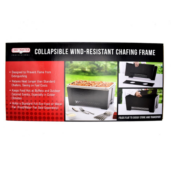 Chef Master (90253) Collapsible Wind-Resistant Chafing Frame