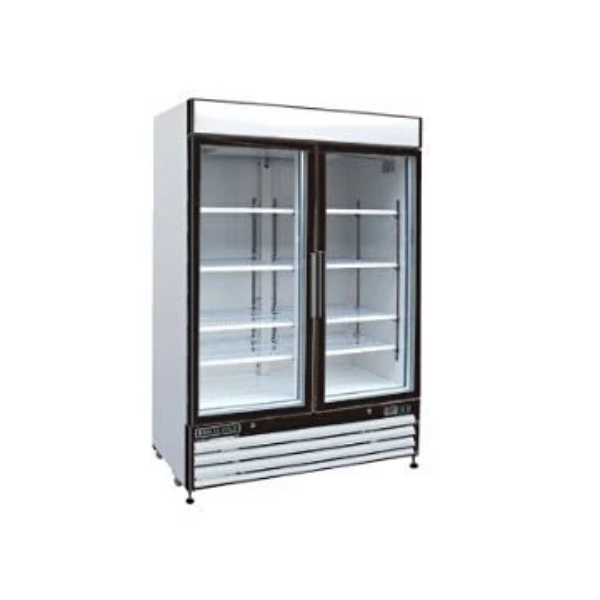 Maxximum 48 Cft Double Glass Door Merchandiser Refrigerator Mxm2-48R