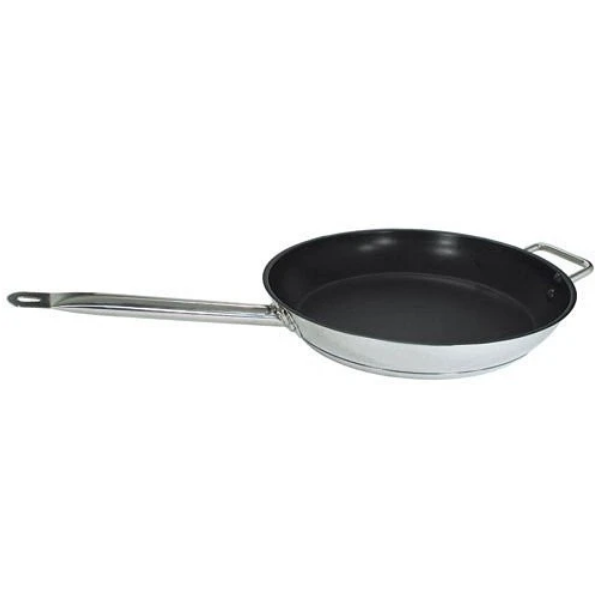 Update International Excalibur Coated Stainless Steel Fry Pans with Helper Handle