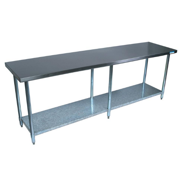 BK Resources (VTT-9630) 96" X 30" T-430 18 GA Stainless Steel Table Top
