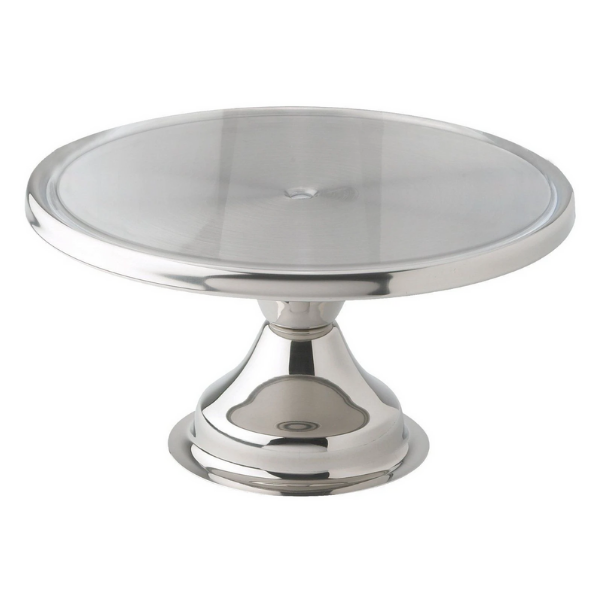 13" Round Stainless Steel Cake Stand Free 2-Day Shipping
