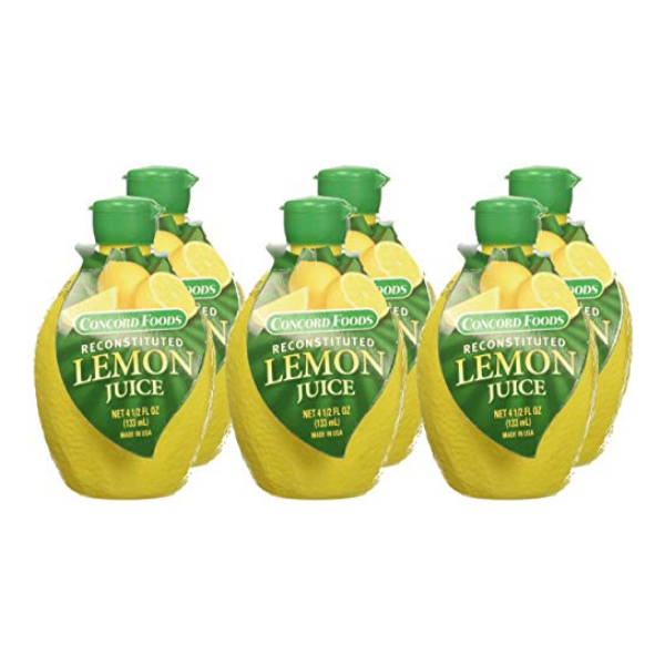 Concord Foods Lemon Juice 4.5 oz (Pack of 6)