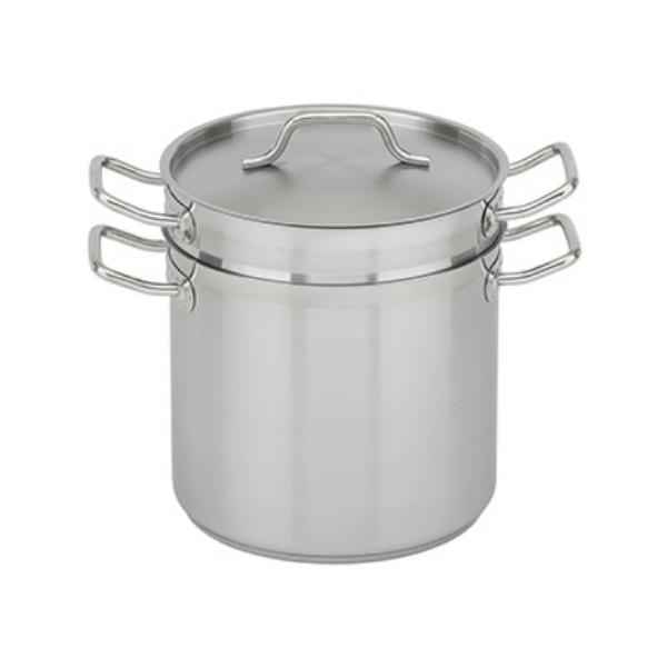 Royal Industries (ROY SS DB 12) 12 qt. Stainless Steel Double Boiler with Lid