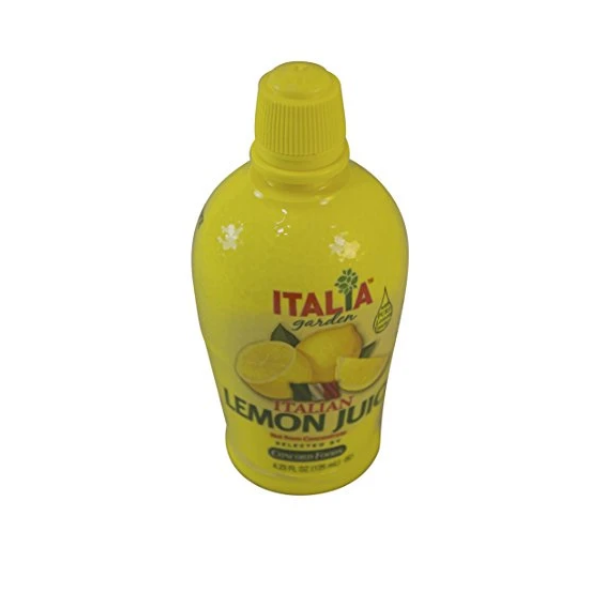 Italia Garden Italian Lemon Juice with Pure Lemon Essence, 4.23 Fl Oz, 125 Milliliter