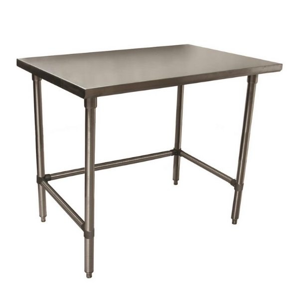 BK Resources (VTTOB-4824) 48" X 24" T-430 18 GA Stainless Steel Table Top Open Base