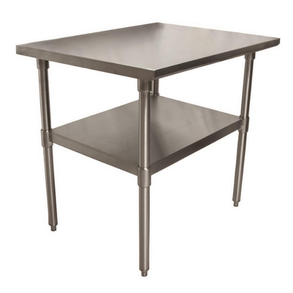 BK Resources (SVT-3030) 30" X 30" T-430 18 GA Stainless Steel Table Top and Base