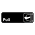 Royal Industries (ROY 394503) PULL, 3" x 9" Sign