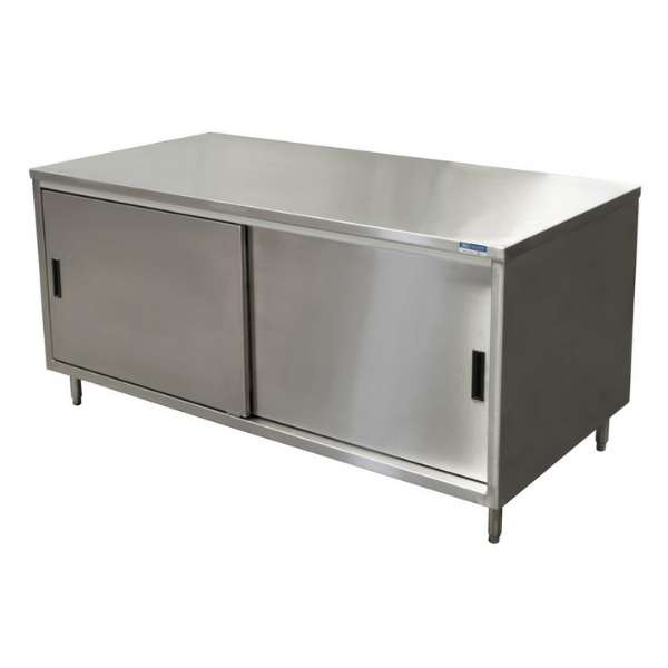 BK Resources (CST-3672S) 36" X 72" Stainless Steel Top Chef Table