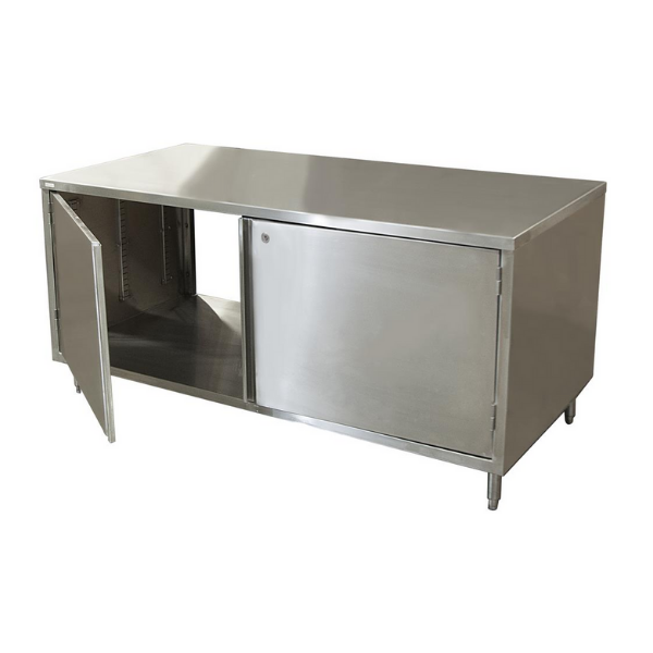 BK Resources (CST-3672HL2) 36" X 72" Dual Sided Stainless Steel Chef Table