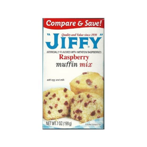 Jiffy Raspberry Muffin Mix 7-oz Boxes (Pack of 6)