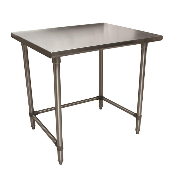 BK Resources (VTTOB-2424) 24" X 24" T-430 18 GA Stainless Steel Table Top Open Base