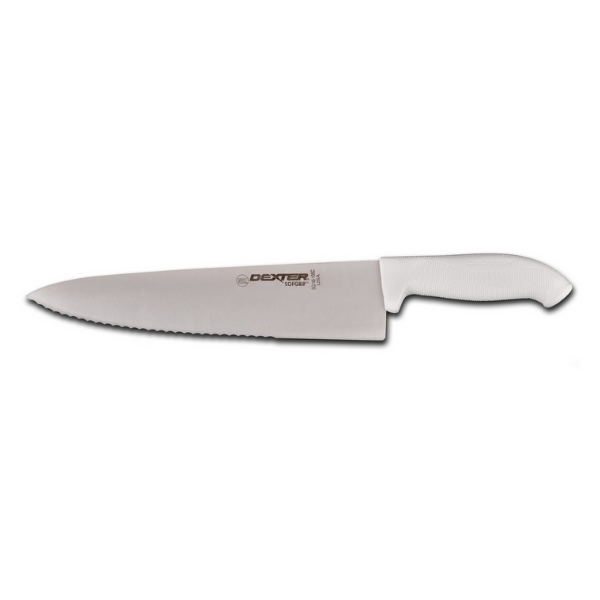 Dexter-Russell SG145-10SC-PCP SOFGRIP 10" Scalloped Cook's Knife