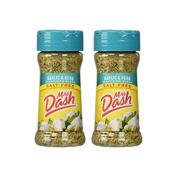 Mrs. Dash Garlic & Herb All Natural Seasoning Blend 2.5 oz - Pack of 2