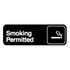 Royal Industries (ROY 394514) Smoking Permitted, 3" x 9" Sign