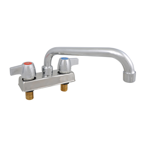BK Resources (BKD-6-G) 4" O.C. WorkForce Deck Mount Faucet With 6" Swing Spout
