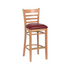 Royal Industries (ROY 8002 N CRM) Wood Bar Stool, Natural Finish, Upholstered Seat