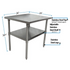 BK Resources (SVT-2424) 24" X 24" T-430 18 GA Stainless Steel Table Top and Base