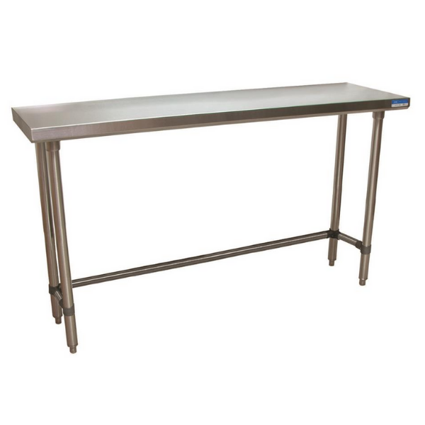 BK Resources (VTTOB-1872) 18" X 72" T-430 18 GA Stainless Steel Table Top Open Base