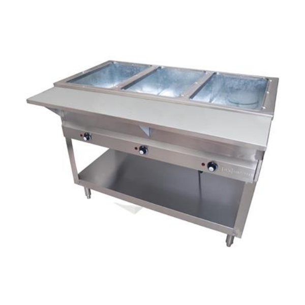 BK Resources (STE-3-120) 3 Well Electric Steam Table, 1500W