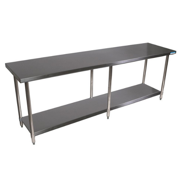 BK Resources (CVT-9636) 16 GA. T-304 96 X 36 Table Stainless Steel Base