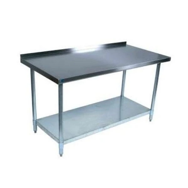 BK Resources WT-3048B Stainless-Steel Work Table w/ Backsplash | 48" x 30"
