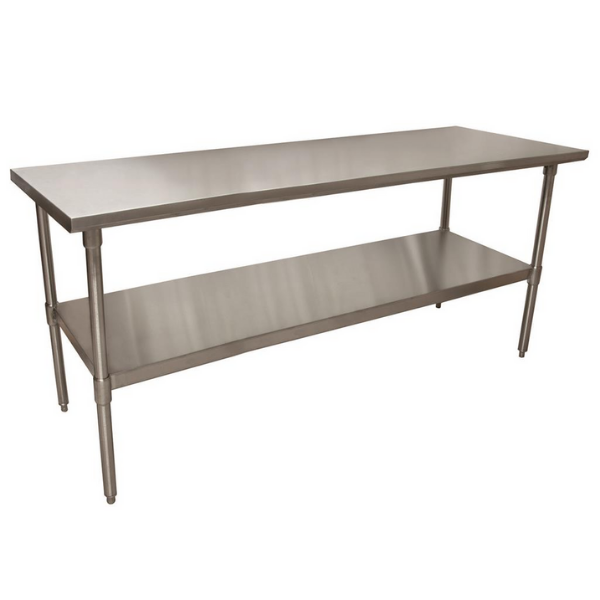 BK Resources (QVT-7236) 14 GA. T-304 72 X 36 Table Stainless Steel Base