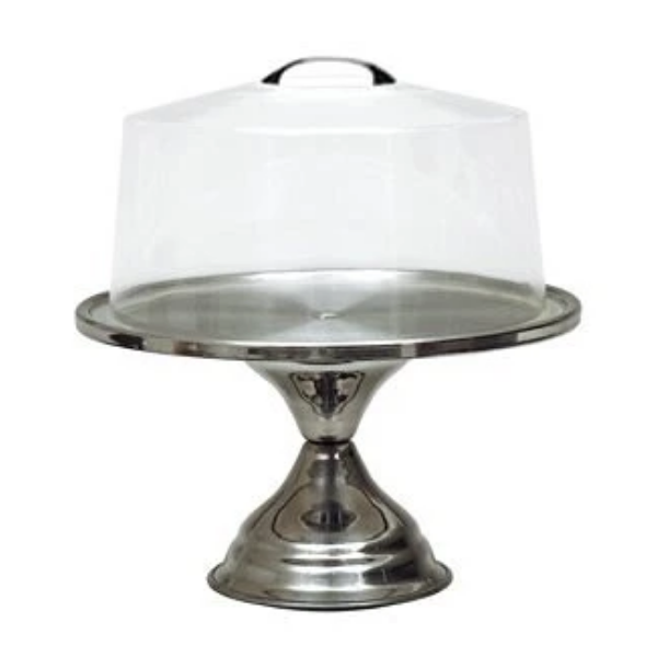 NEW, Cake Stand, Cake Display, Pie Display, Pastry Display, Stainless Steel Base, Includes Clear Acrylic Lid