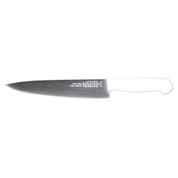 Stanton Trading KNV-CHF8-WH Plastic Handle Commercial Chef's Knife, White