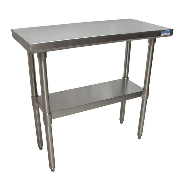BK Resources (VTT-1848) 18" X 48" T-430 18 GA Stainless Steel Table Top