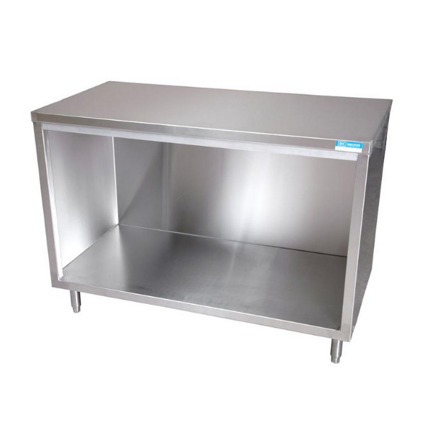 BK Resources (BKDC-3036) 30" x 36" Cabinet Base Work Table 14 GA T304 Stainless Steel