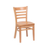 Royal Industries (ROY 8001 N) Ladder Back Chair, Natural Finish, Hardwood Seat