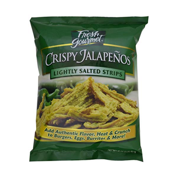 Fresh gourmet Crispy Jalapenos, Lightly Salted, 16 ounce