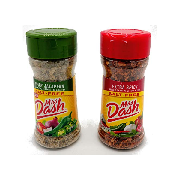 Mrs. Dash Salt Free Seasoning Extra Spicy and Jalapeno Flavor Bundle