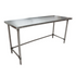 BK Resources (SVTOB-6024) 60" X 24" T-430 18 GA Stainless Steel Table Top Open Base