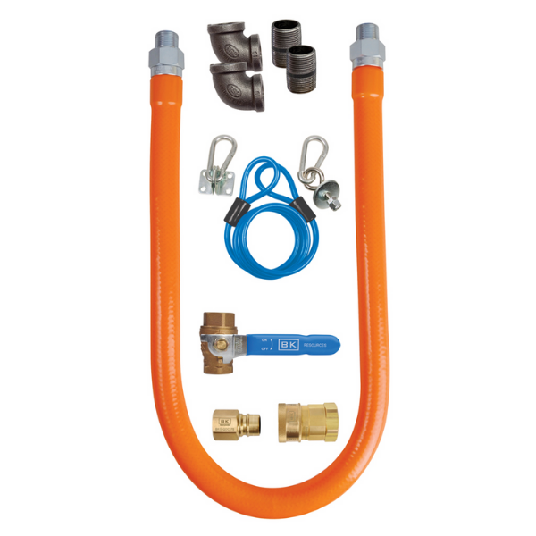 BK Resources (BKG-GHC-7560-SCK9) 3/4" X 60" Gas Hose Connector Kit