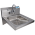 BK Resources Splashmount 2-Hole ADA Hand Sink With Faucet