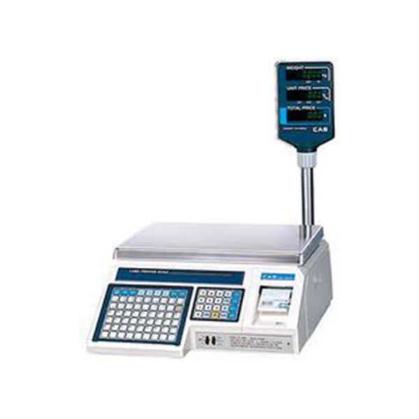 CAS (ALP1-30P) LP-1000NP Label Printing Scale With VFD Pole Display