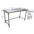 BK Resources (SVTOB-6024) 60" X 24" T-430 18 GA Stainless Steel Table Top Open Base
