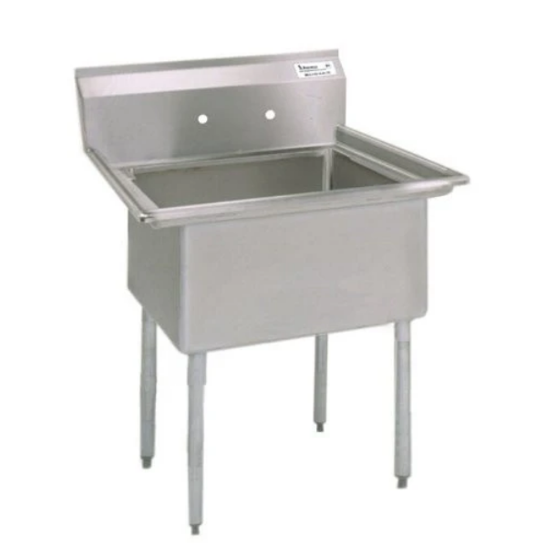 BK Resources Stainless Steel Stainless Steel Laundry Sink 20"L x 20"W x 12"D BKS-1-20-12-09 NSF
