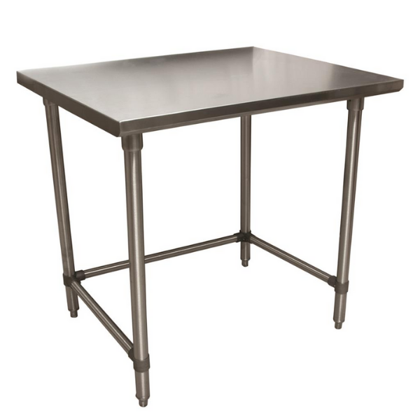 BK Resources (CVTOB-2424) 16 GA. T-304 24 X 24 Table Stainless Steel Open Base