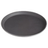 Stanton Trading Non Skid Rubber Lined 14-Inch Fiberglass Round Serving Tray, Black
