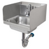 BK Resources (BKHS-D-1410-SS-PT-G) DM Hand Sink 2 Hole With Side Splashes Faucet P-TR