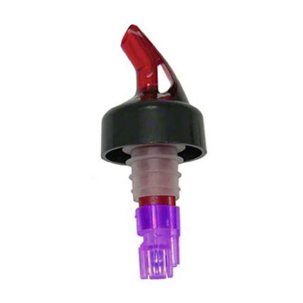 Update International (MP-6) 1-1/8 oz Purple Plastic Measured Pourers [Set of 12]