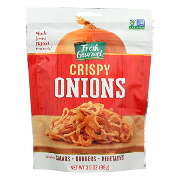 Fresh Gourmet, Crispy Onions Topping, 3.5 Oz