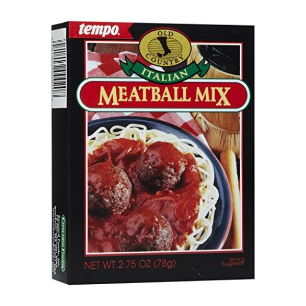 Tempo Italian Meat Ball Mix, 2.75 oz, 12ct
