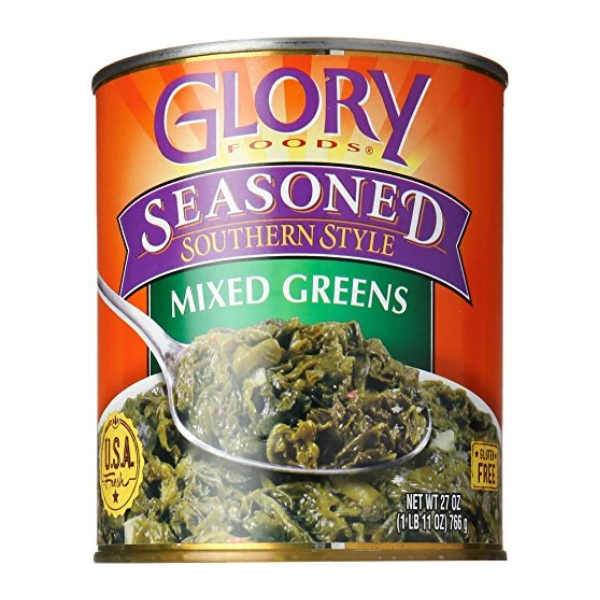 Glory Foods Mixed Greens Seasoned, 27 oz